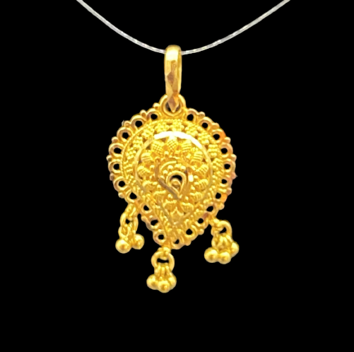 Small Paisley Filigree Pendant