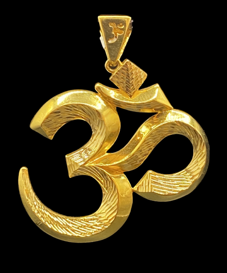 Large 3D Om Pendant