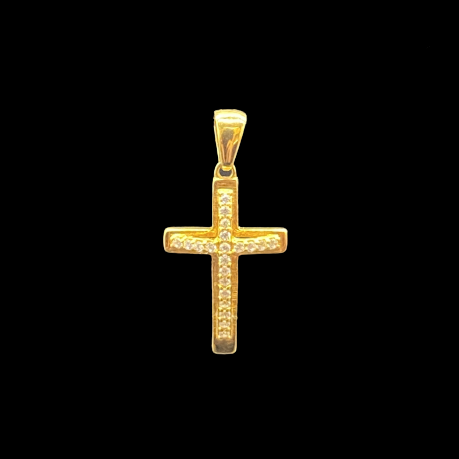 Studded Cross Pendant
