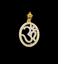 Load image into Gallery viewer, Studded Om Pendant
