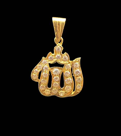 Studded Allah Pendant