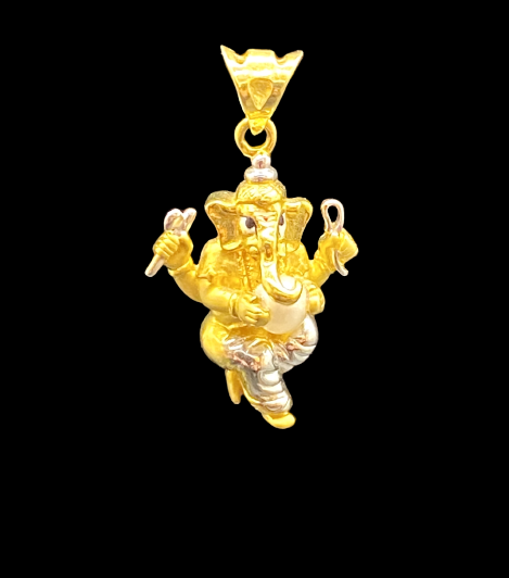 Lord Ganesh Pendant - Pearl