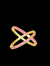 Load image into Gallery viewer, Ruby Studded Openable Bangles
